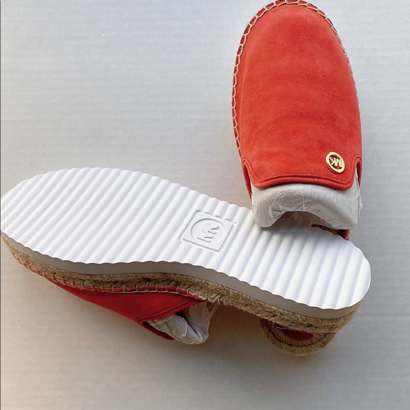 New Michael Kors Emilia Leather Slide Mules - Picture 3 of 3